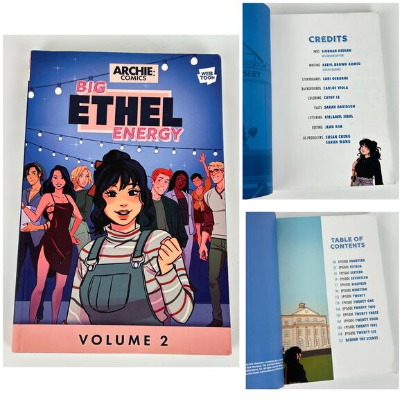 Lot of 3 Archie Comics BIG ETHEL ENERGY Graphic Novel Vol 1  2  3 Ahmed Keenan - Picture 6 of 14